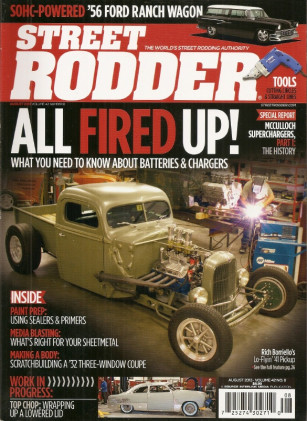 STREET RODDER 2013 AUG - OLD McCULLOCH BLOWERS DECODED, MEDIA BLASTING TIPS